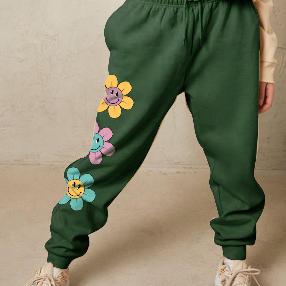 Daisies Are My Favorite Flower Graphic Sweatpants